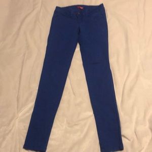Blue skinny jeggings